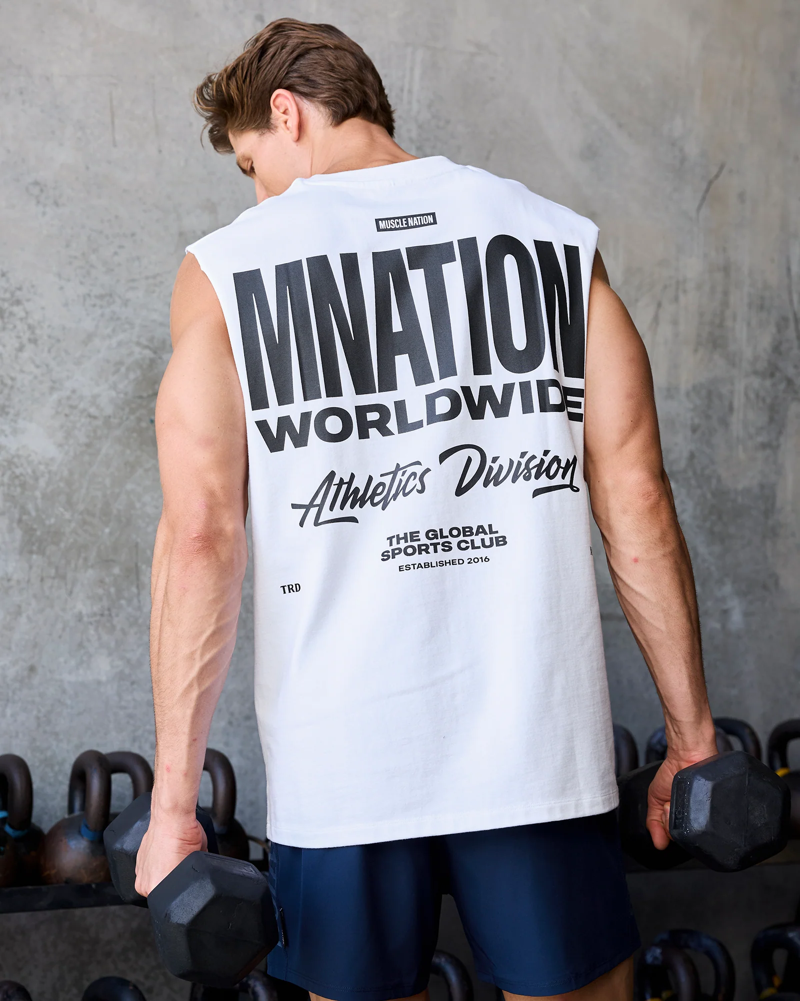 Athletic Division Muscle Tank - White