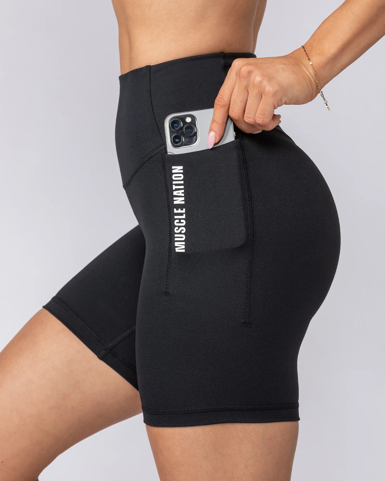Core Pocket Bike Shorts - Black
