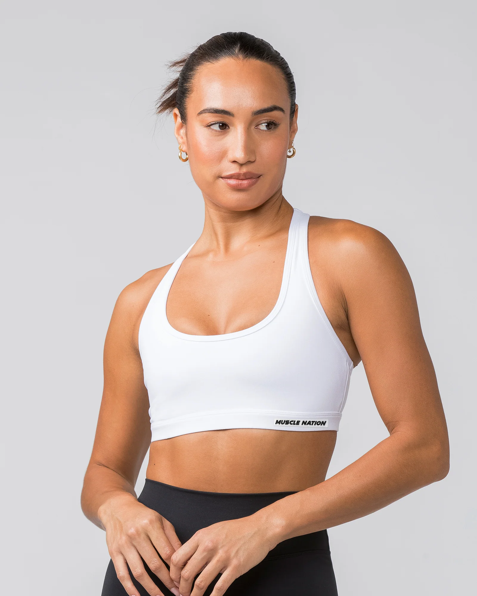 Drew Bra - White / White