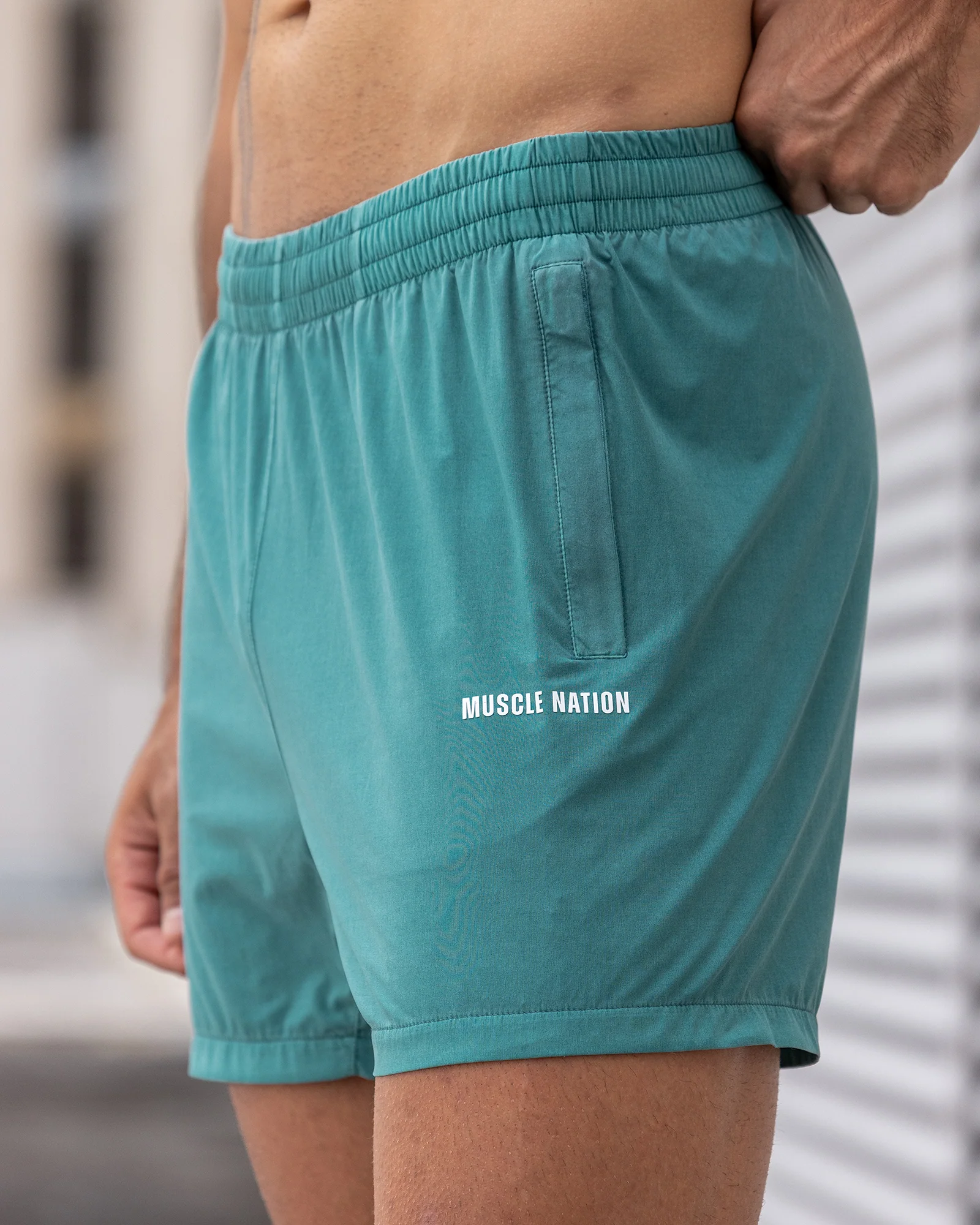 Essential Vintage 3.5" Active Shorts - Washed Leaf