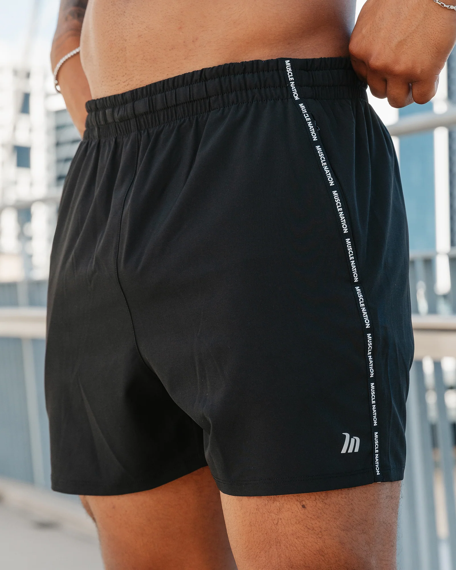 Iconic New Heights 4" Shorts - Black