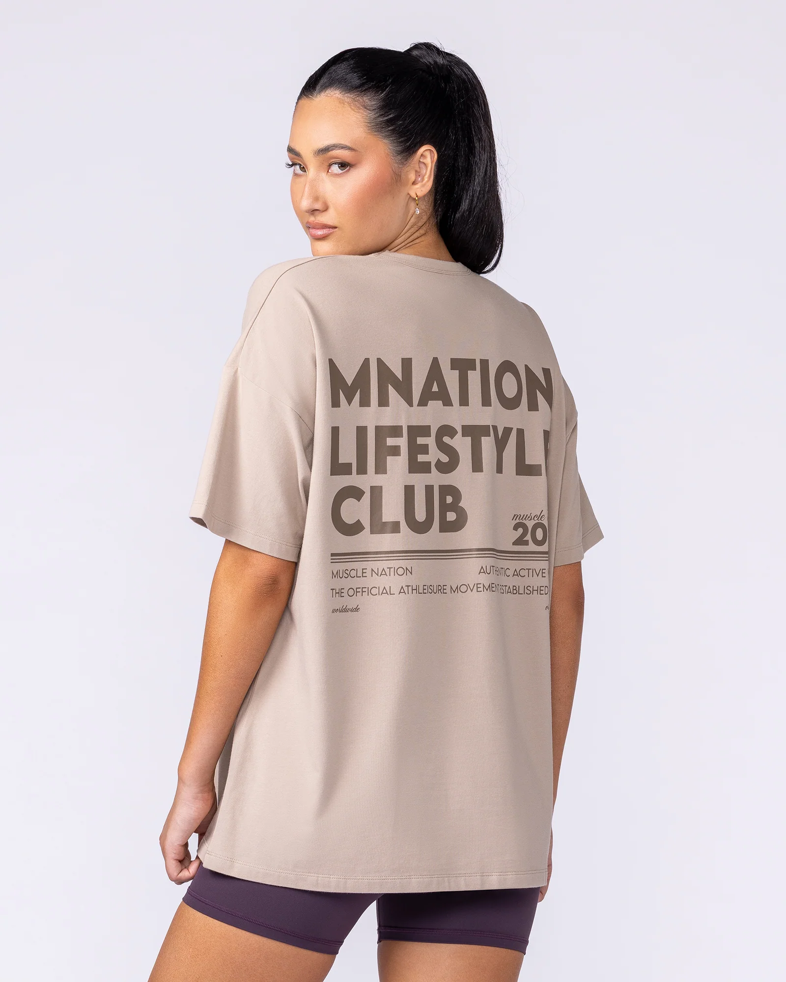 Lifestyle Club Oversized Tee - Sandstorm