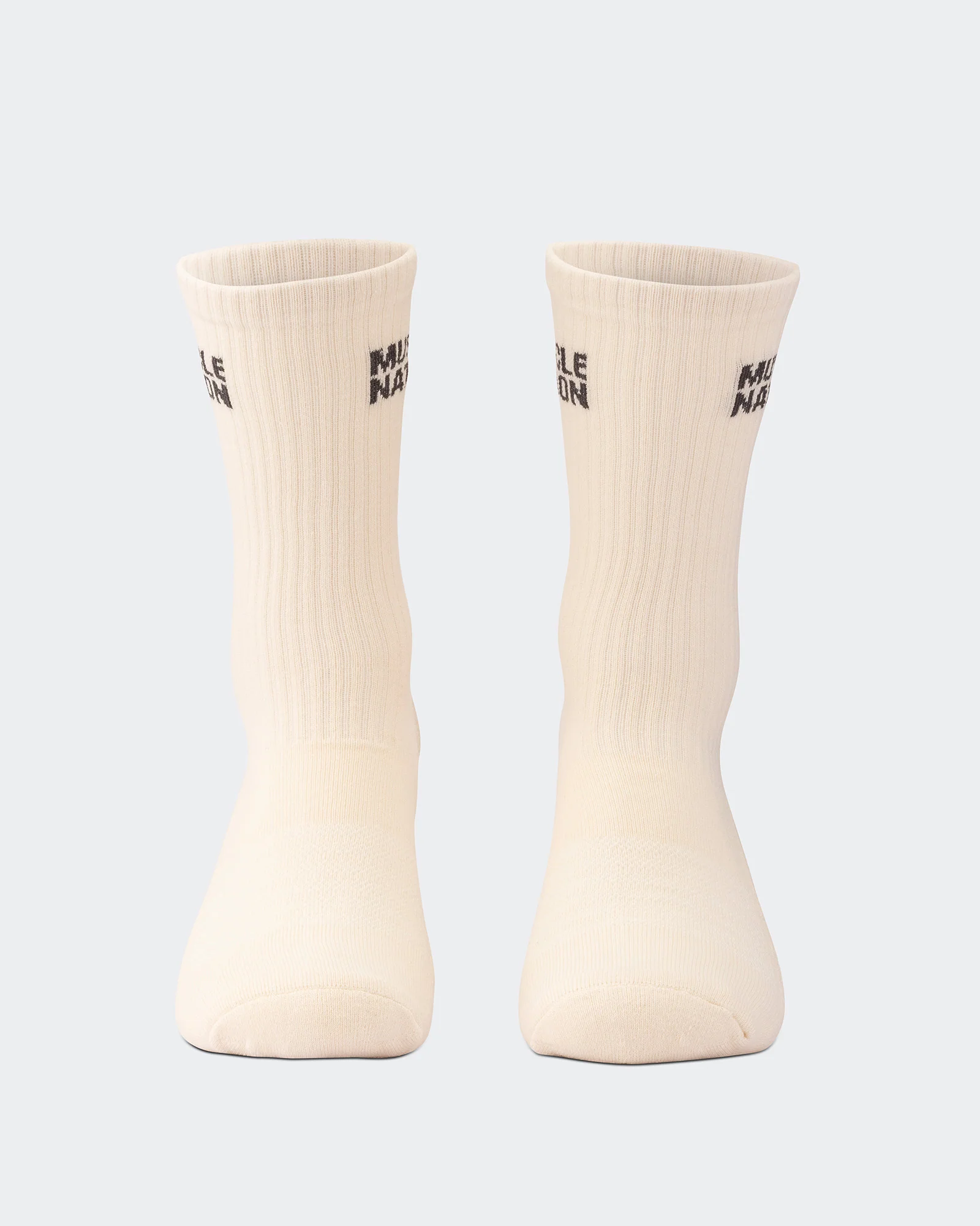 Mens Essential Crew Socks (2x Pack) - Taupe / Dew - Image 8