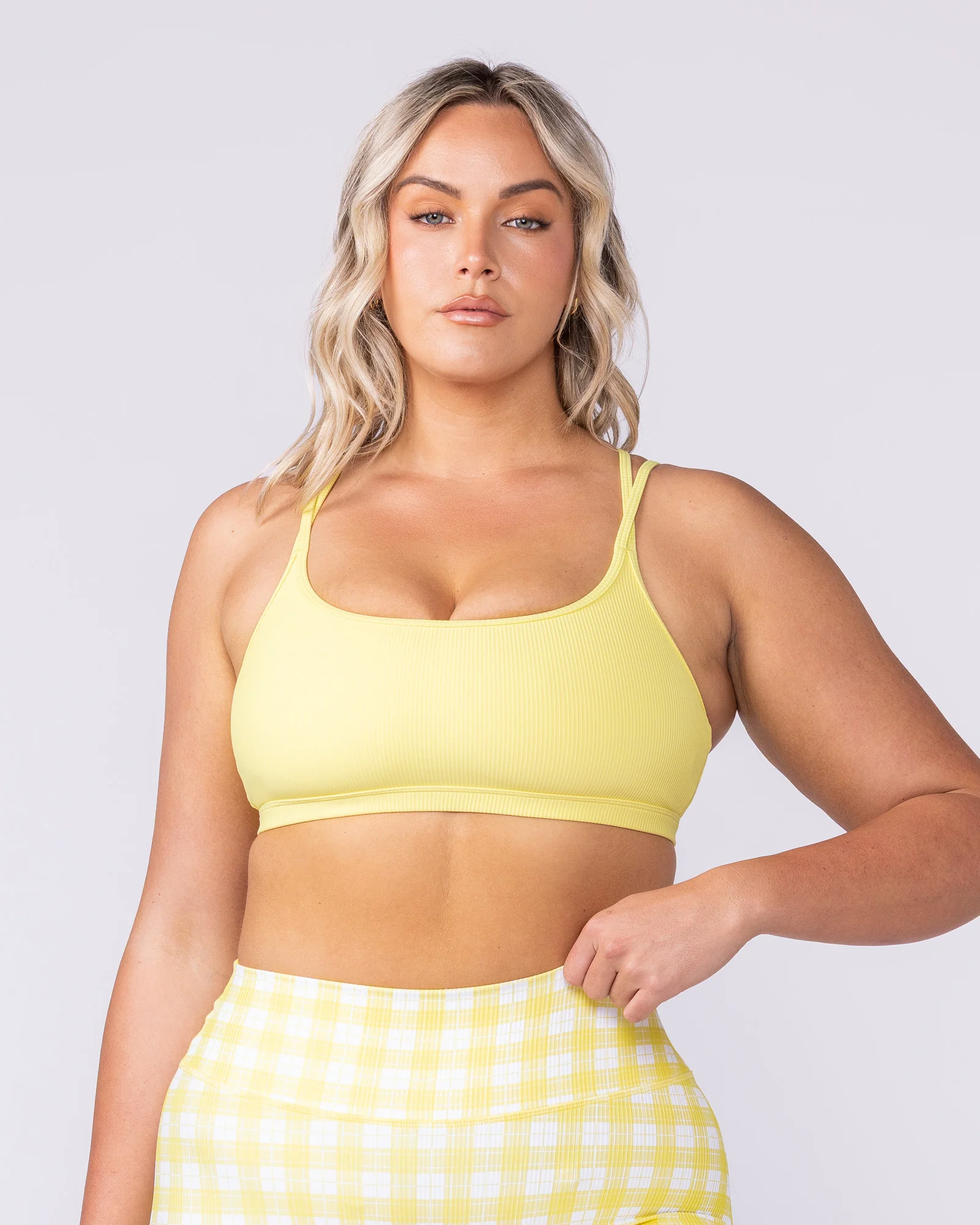 Pace It Rib Bra - Sunshine