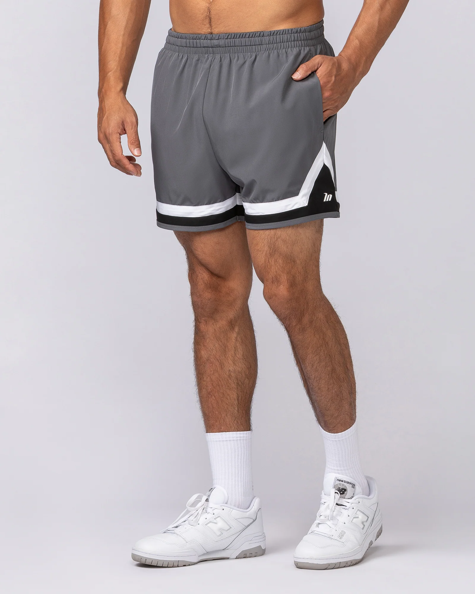 Player 4" Active Shorts - Gunmetal