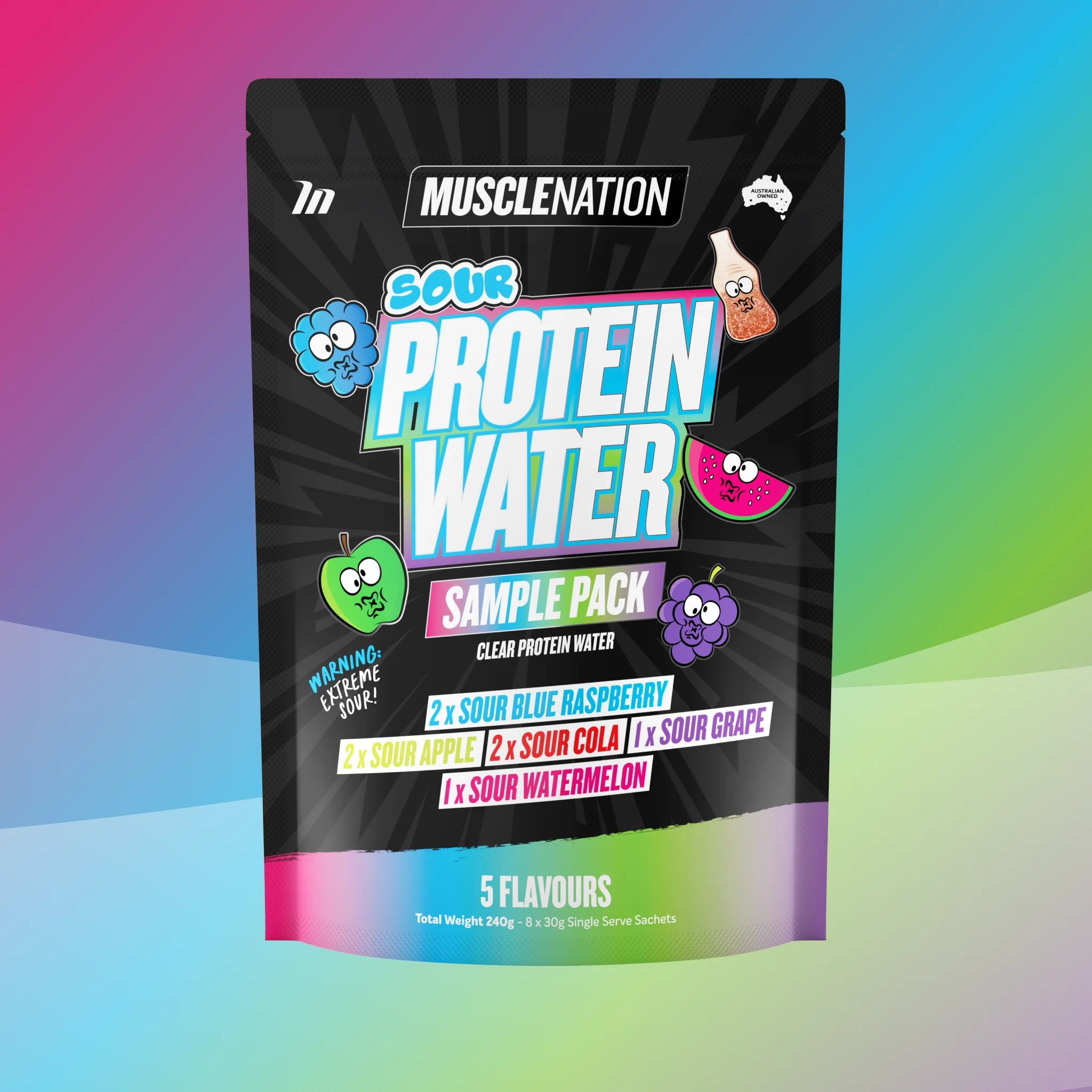 PROTEIN WATER - Sour Sample Pack - 5 Flavours