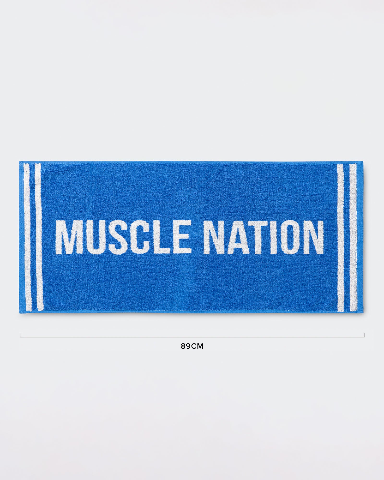 Sweat Towel - Azure Blue/White